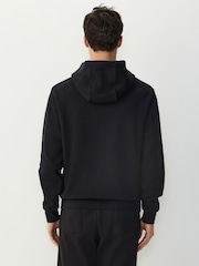 Black Textured Hoodie - Image 3 of 6