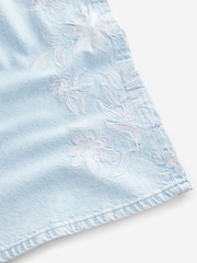 Bleach 100% Cotton Embroidered Wide Leg Jeans - Image 7 of 8