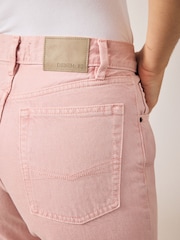 Pink 100% Cotton Column Mom Jeans - Image 5 of 8