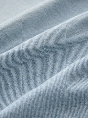 Bleach Denim Hourglass Darted Knee Barrel 100% Cotton Jeans - Image 8 of 8