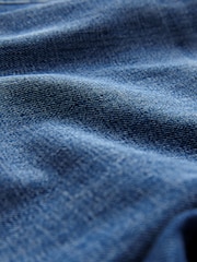 Donkerblauw - Hourglass Darted Knee Barrel 100% Cotton Jeans - Image 8 of 8