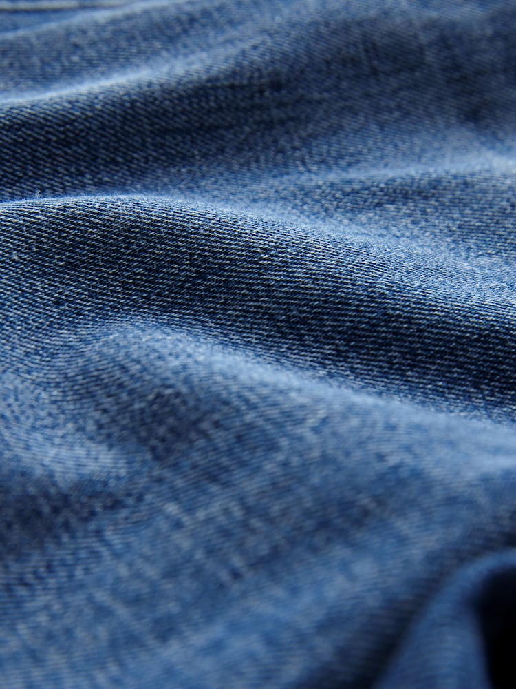 Donkerblauw - Hourglass Darted Knee Barrel 100% Cotton Jeans - Image 8 of 8