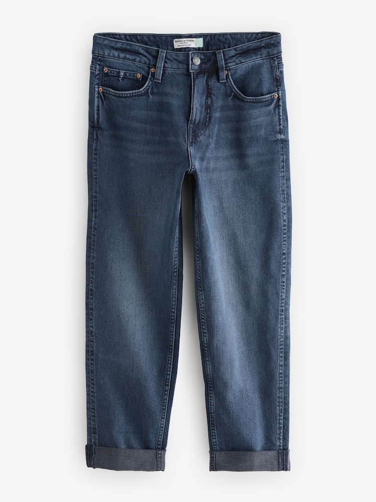 Inky Blue Boyfriend Jeans - Image 6 of 8