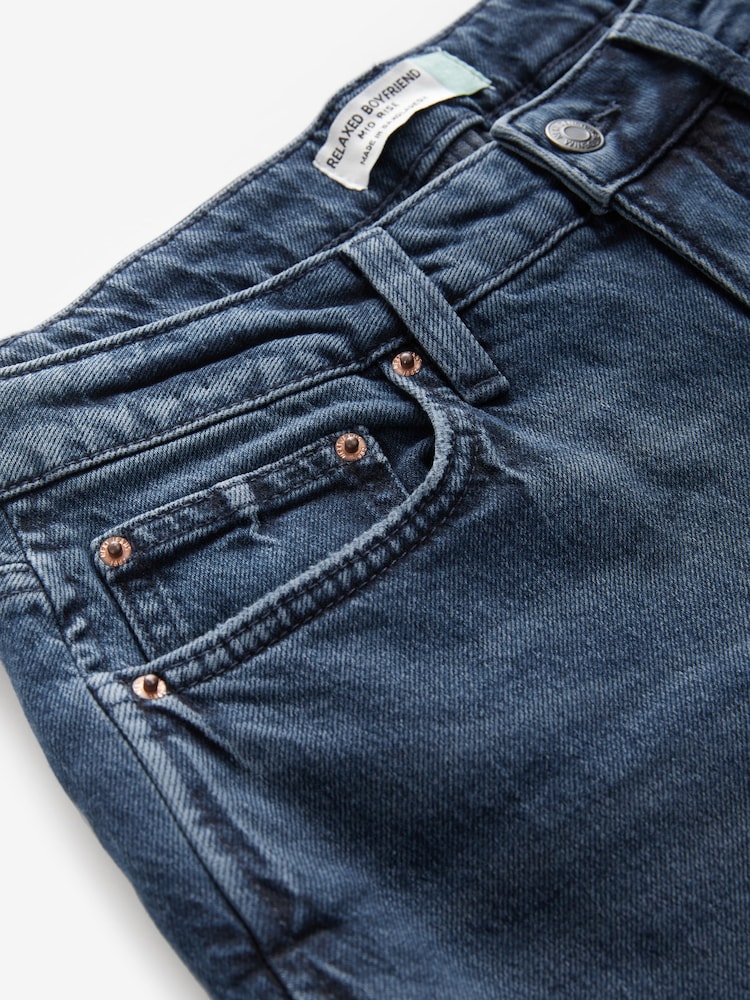 Inky Blue Boyfriend Jeans - Image 7 of 8