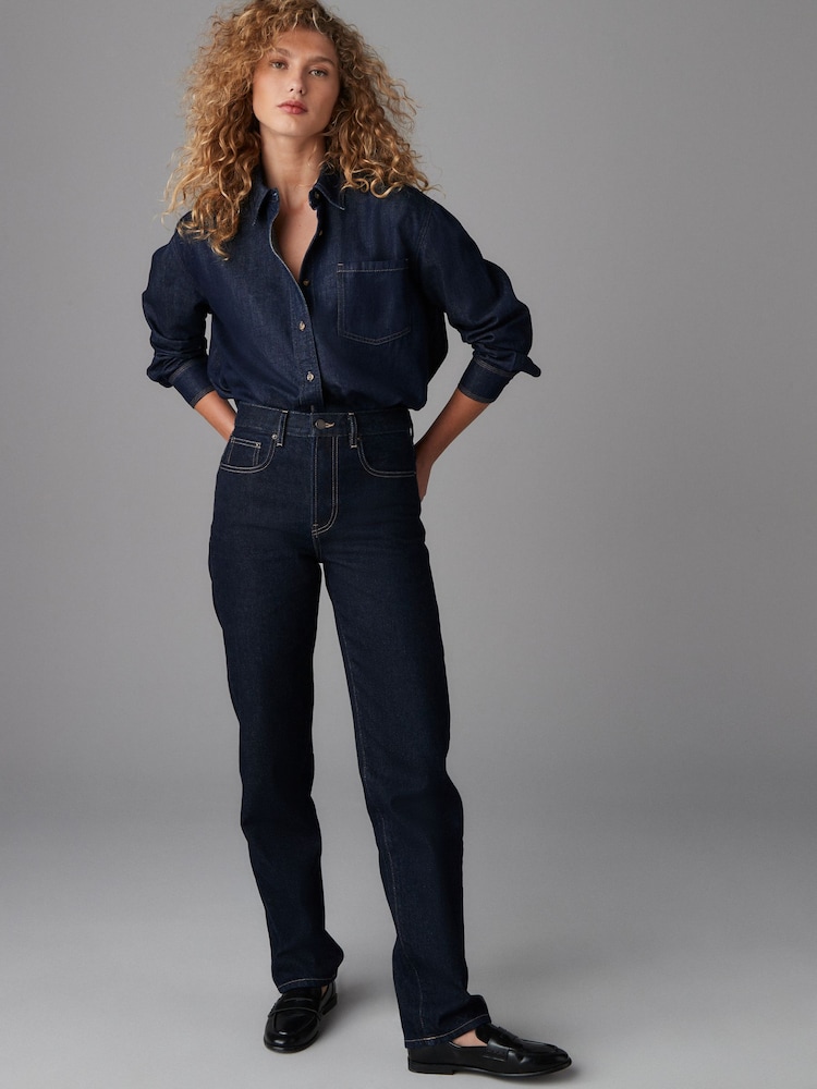 Rinse Rigid Straight Leg Jeans - Image 1 of 5