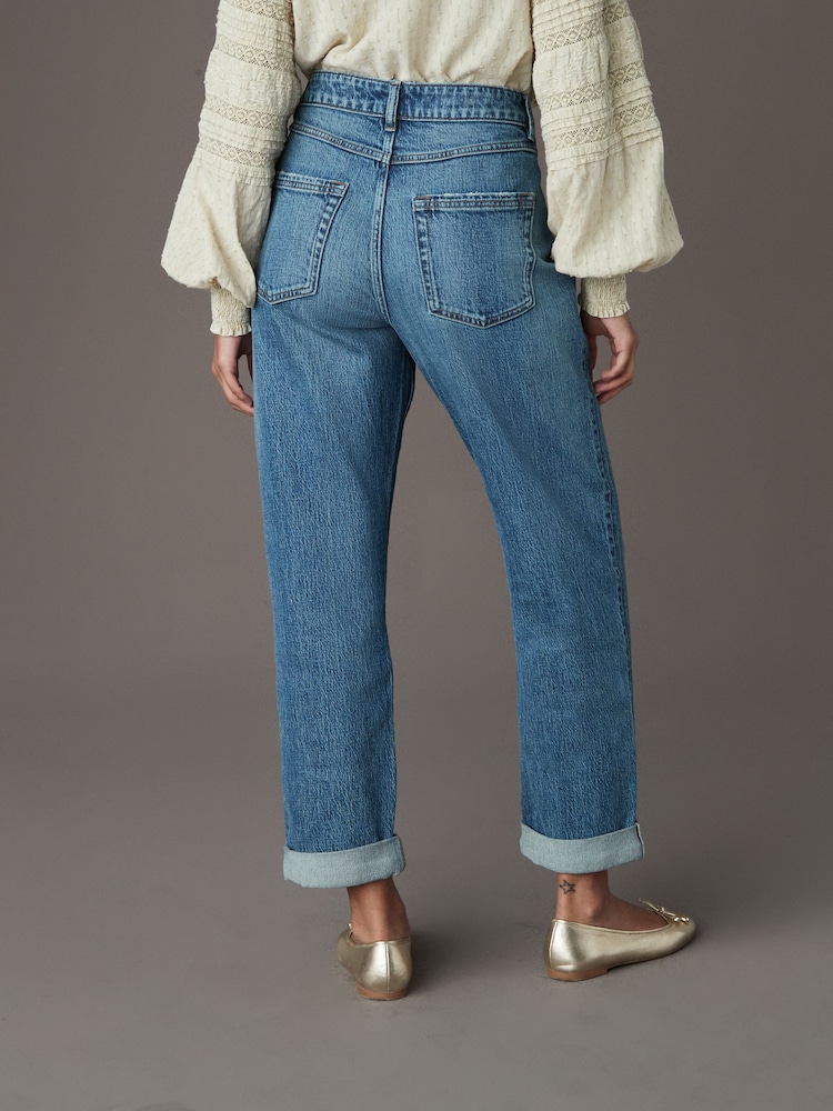 Mid Blue Boyfriend Jeans - Image 3 of 7