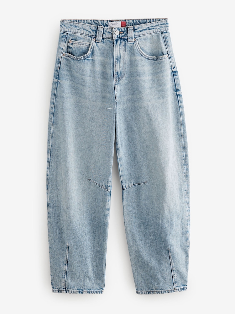 Bleach Darted Knee Barrel 100% Cotton Jeans - Image 5 of 7