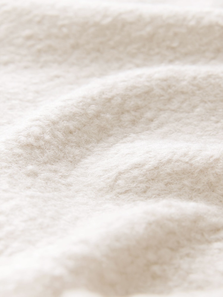 Nevtralna bež - (sintetična tkanina) borg Fleece z gumbi po celotni dolžini pletena jopa Debelejša srajca - Slika 12 iz 12 Nevtralna bež - (sintetična tkanina) borg Fleece z gumbi po celotni dolžini pletena jopa Debelejša srajca - Slika 12 iz 12