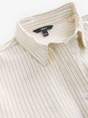 White Stripe Relaxed Denim Shirt - Image 8 of 8