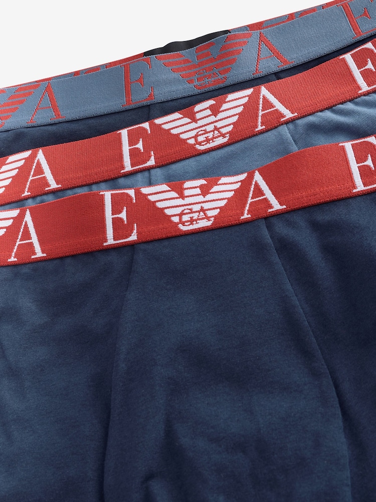 Emporio Armani Underwear Logo Band Boxers 3 Pack - Image 5 of 5