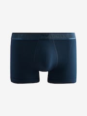 Emporio Armani EA7 Blue Tonal Logo Band Boxers 3 Pack - Image 4 of 5