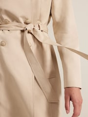 Phase Eight Natural Cheryl Camel Long Fitted Trench Coat - Image 6 of 7