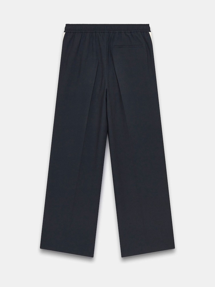 Mint Velvet Blue Side Stripe Trousers - Image 4 of 4
