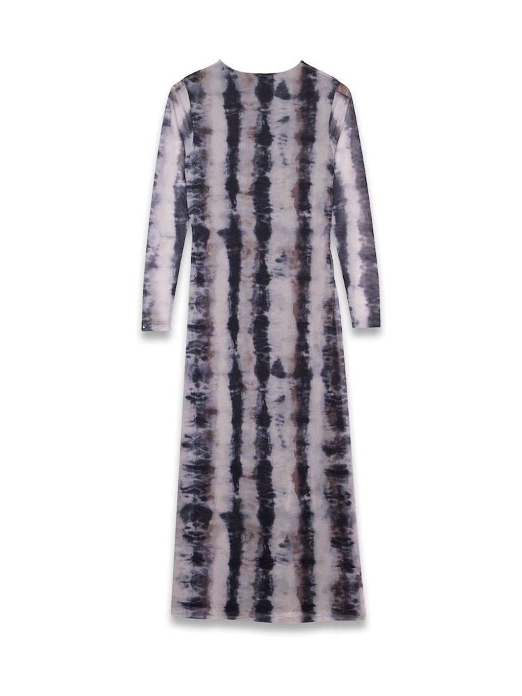 Mint Velvet Cream Mesh Abstract Print Midi Dress - Image 4 of 4 Mint Velvet Cream Mesh Abstract Print Midi Dress - Image 4 of 4