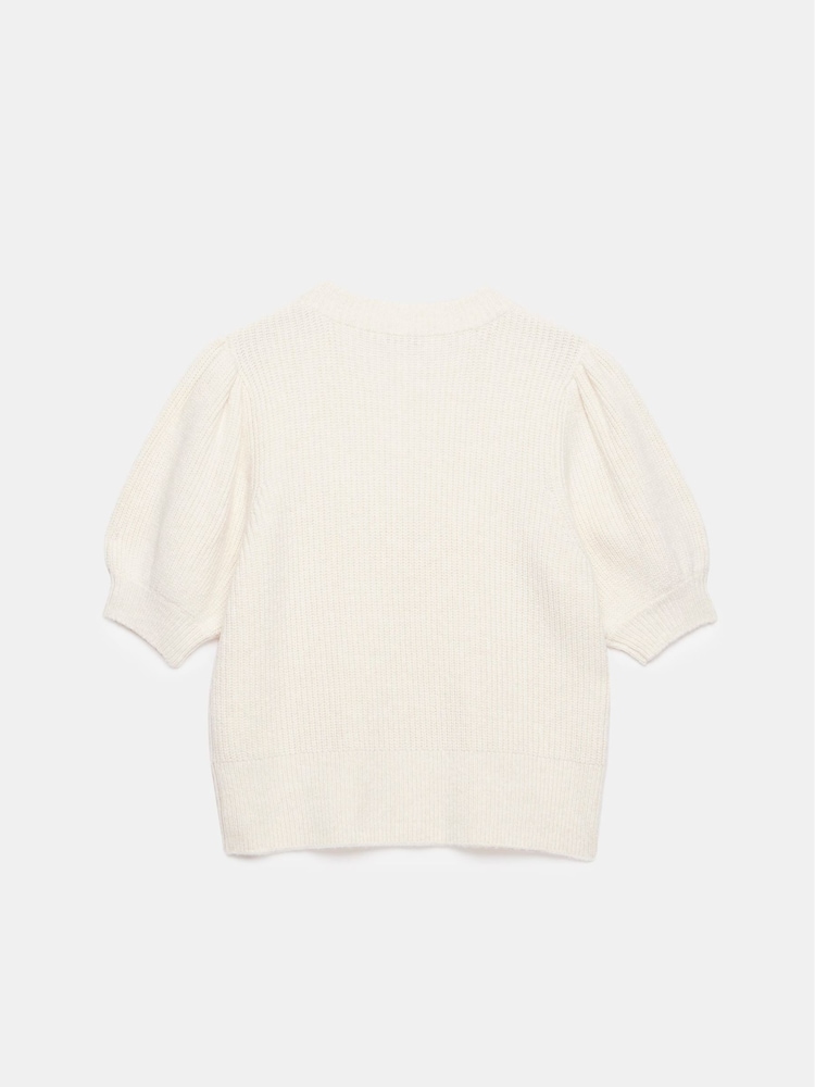 Mint Velvet White Knit Bow Top - Image 4 of 4 Mint Velvet White Knit Bow Top - Image 4 of 4