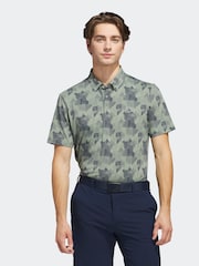 adidas Golf Go-To Printed Polo Shirt - Image 1 of 7