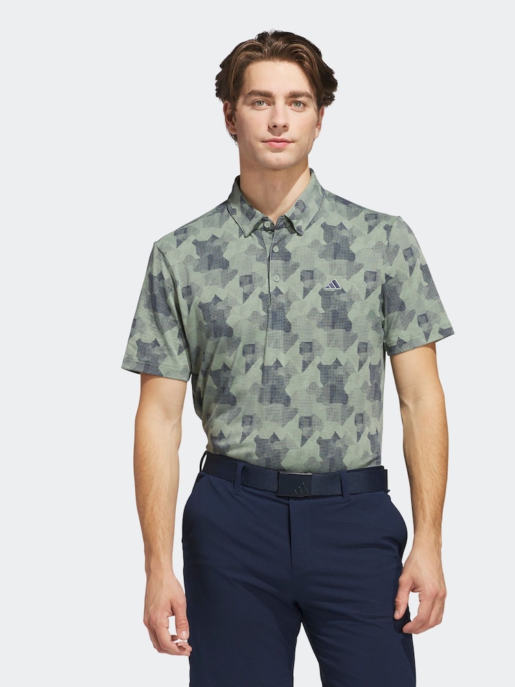 adidas Golf Go-To Printed Polo Shirt - Image 1 of 7