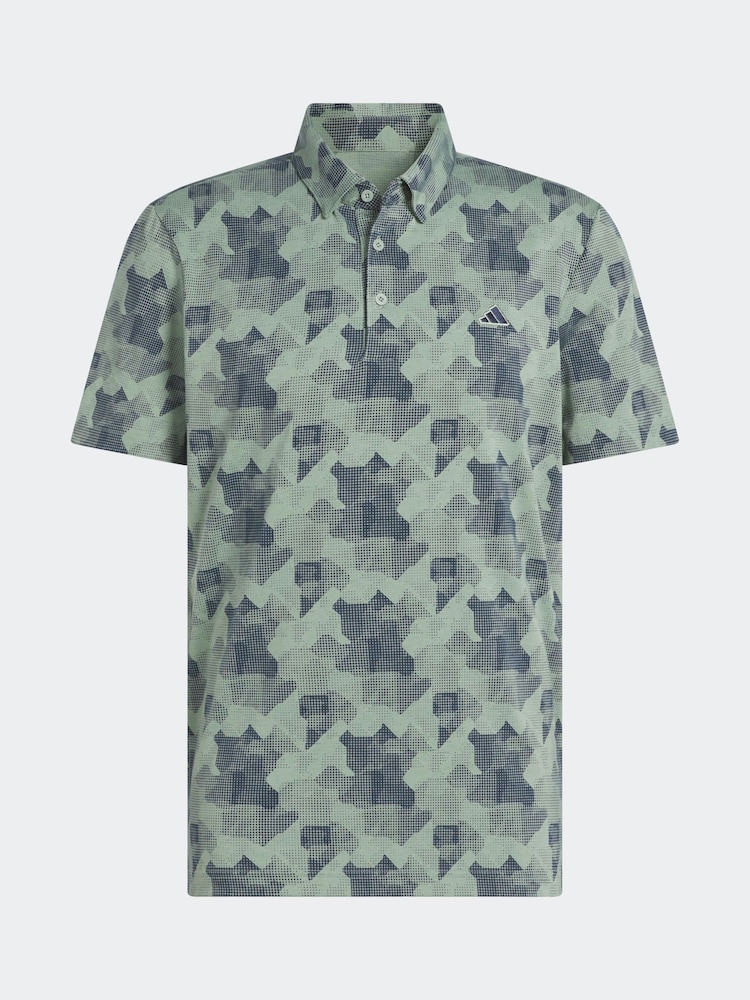 adidas Golf Go-To Printed Polo Shirt - Image 7 of 7