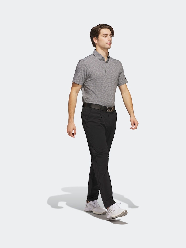 adidas Golf Go-To Printed Stripe Polo Shirt - Image 6 of 7
