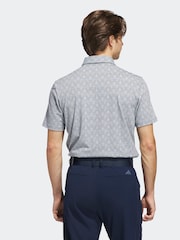adidas Golf Go-To Printed Stripe Polo Shirt - Image 2 of 6
