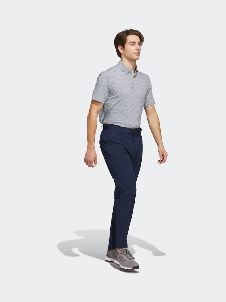 adidas Golf Go-To Printed Stripe Polo Shirt - Image 3 of 6