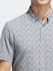 adidas Golf Go-To Printed Stripe Polo Shirt - Image 5 of 6