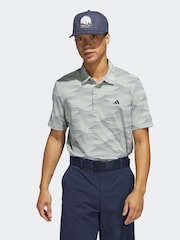 Серый - adidas Golf Ultimate 365 Speed Stripe Polo Shirt - Изображение 7 из 7
