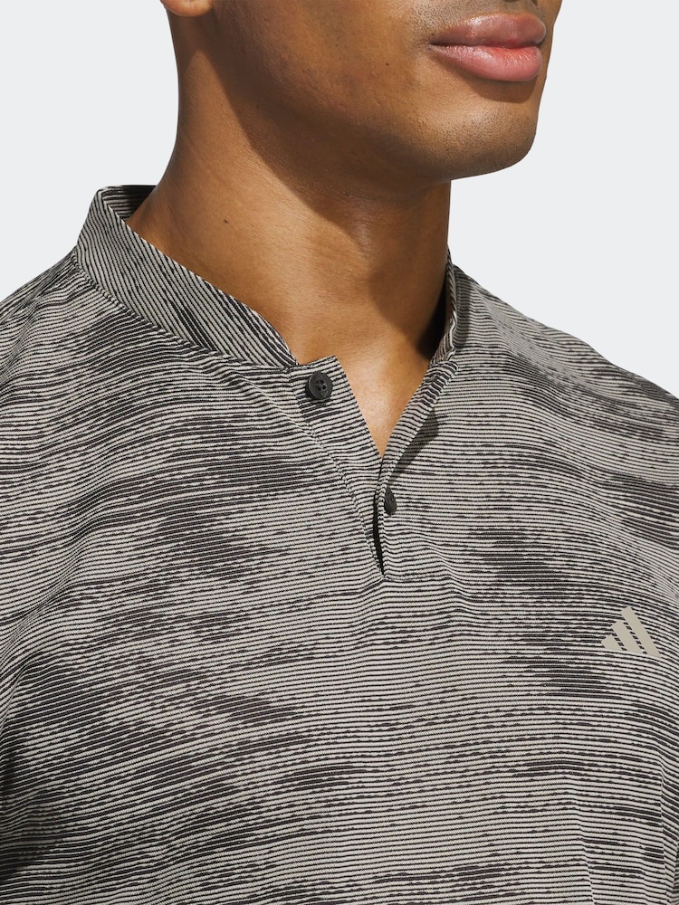 שחור - adidas Golf Ultimate 365 Sport Collar Polo Shirt - Image 3 of 7