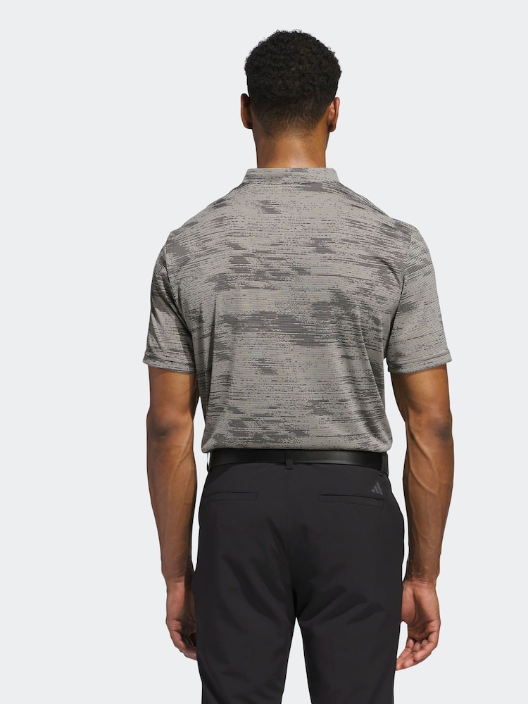 שחור - adidas Golf Ultimate 365 Sport Collar Polo Shirt - Image 6 of 7
