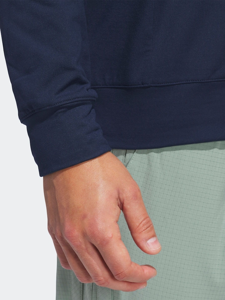 أزرق داكن - سويت شيرت بربع سحاب Ultimate 365 من adidas Golf - صورة 2 من 7 أزرق داكن - سويت شيرت بربع سحاب Ultimate 365 من adidas Golf - صورة 2 من 7