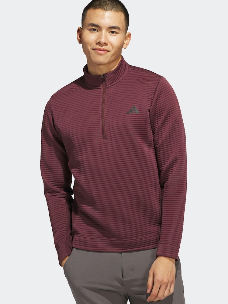 adidas Golf Ultimate365 Dwr Textured Quarter Zip Sweatshirt - Image 1 of 7