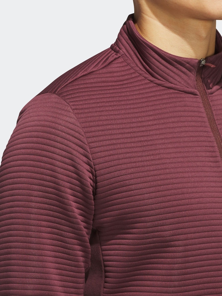 adidas Golf Ultimate365 Dwr Textured Quarter Zip Sweatshirt - Image 4 of 7