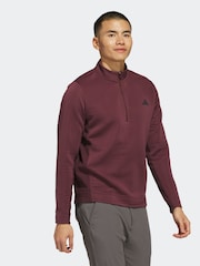 adidas Golf Ultimate365 Dwr Textured Quarter Zip Sweatshirt - Image 6 of 7