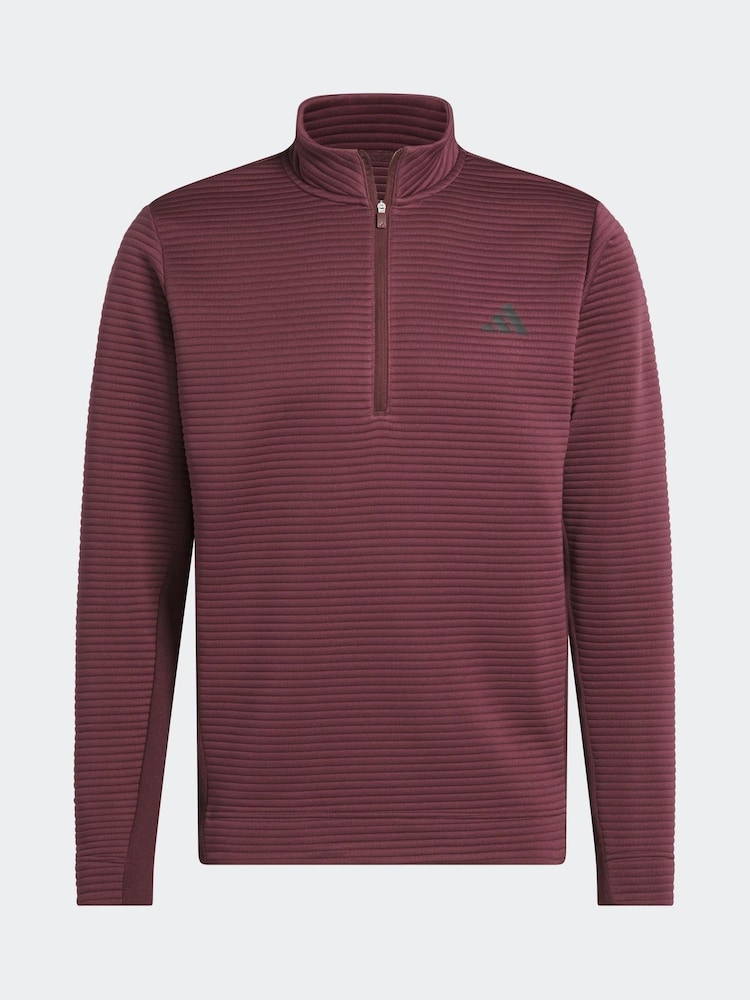 adidas Golf Ultimate365 Dwr Textured Quarter Zip Sweatshirt - Image 7 of 7