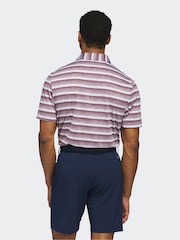 أحمر توتي - قميص بولو خطوط لونين من Adidas Golf - صورة 2 من 7