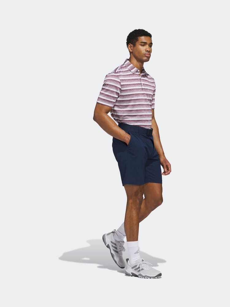 adidas Golf Two Colour Striped Polo Shirt - Image 3 of 7
