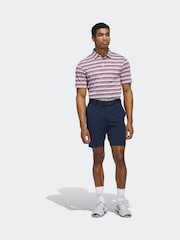 أحمر توتي - قميص بولو خطوط لونين من Adidas Golf - صورة 6 من 7
