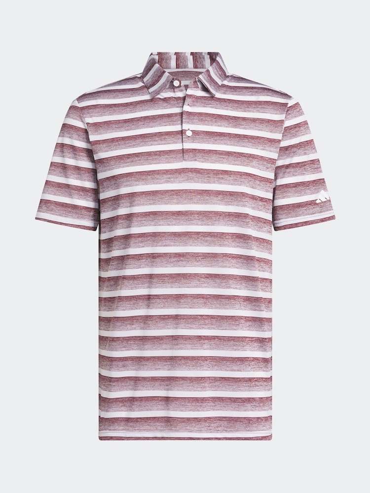 adidas Golf Two Colour Striped Polo Shirt - Image 7 of 7 adidas Golf Two Colour Striped Polo Shirt - Image 7 of 7
