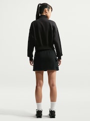 Nike Black Sportswear Phoenix Fleece Quarter Zip Cropped Sweatshirt - Image 4 of 4