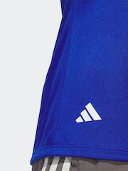 adidas Golf Womens Blue Solid Performance Short Sleeve Polo Shirt - Image 5 of 7