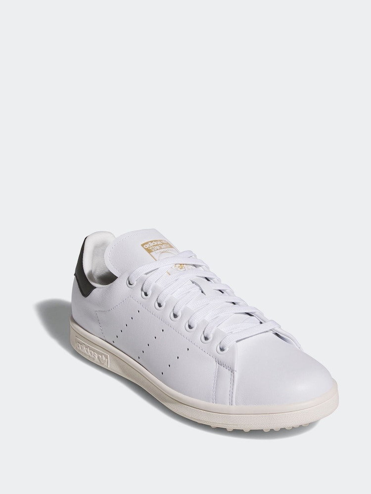 Blanco/Negro - adidas Golf Stan Smith Spikeless Trainers - Imagen 1 de 1