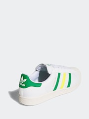 adidas Golf Superstar Spikeless White/Green Trainers - Image 9 of 9
