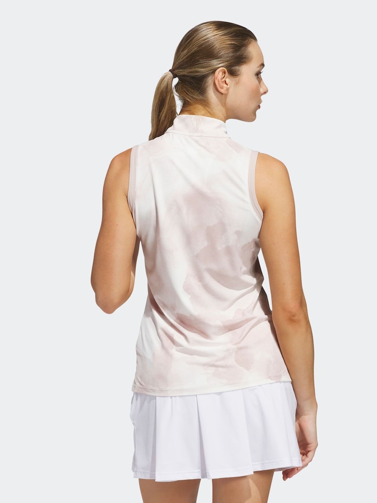 adidas Golf Ultimate365 Tour Taupe Brown Polo Shirt - Image 2 of 7