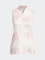 adidas Golf Ultimate365 Tour Taupe Brown Polo Shirt - Image 7 of 7
