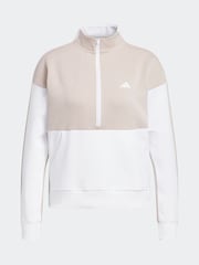 adidas Golf Half-Zip Taupe Brown Jacket - Image 6 of 6