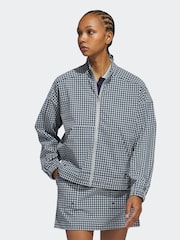 adidas Golf Navy Ultimate365 Gingham Jacket - Image 1 of 7
