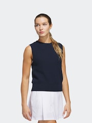 adidas Golf Navy Ultimate365 Knit Tour Vest - Image 3 of 6