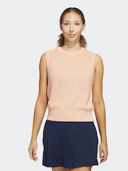 adidas Golf Coral Pink Ultimate365 Knit Tour Vest - Image 1 of 6