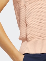 adidas Golf Coral Pink Ultimate365 Knit Tour Vest - Image 4 of 6