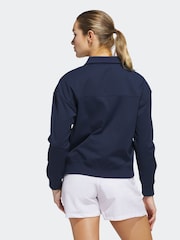 adidas Golf Navy Go To Twistknit Jacket - Image 2 of 7